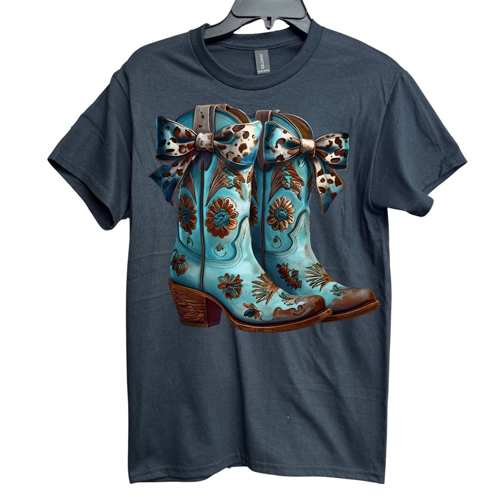 Western Cowboy Black Graphic Tee